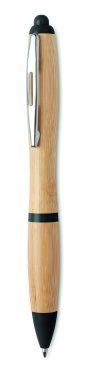 Logotrade promotional merchandise picture of: Ballpoint pen made of ABS and bamboo