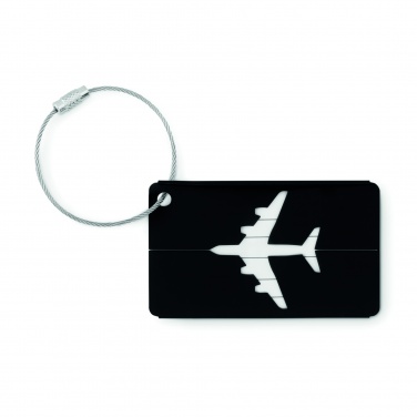 Logo trade corporate gifts image of: Aluminium luggage tag