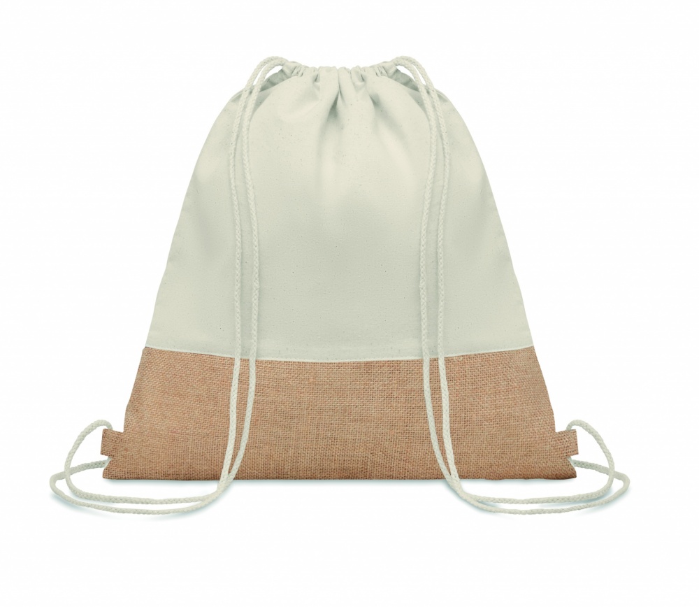 Logotrade corporate gifts photo of: Drawstring bag w/ jute details