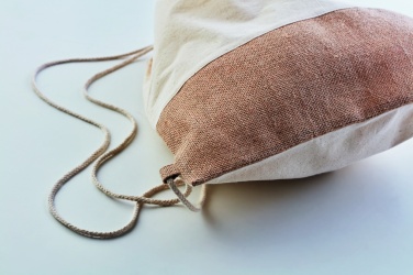 Logotrade promotional giveaway image of: Drawstring bag w/ jute details