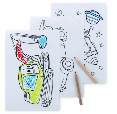 Logotrade business gifts photo of: Colouring set with 6 pencils
