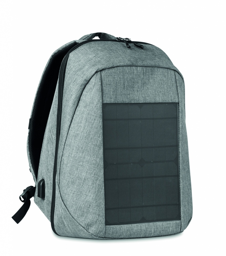 Logo trade business gift photo of: Backpack solar