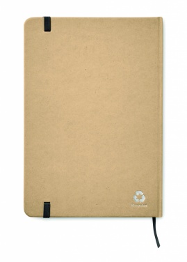 Logo trade promotional product photo of: A5 recycled notebook 80 lined