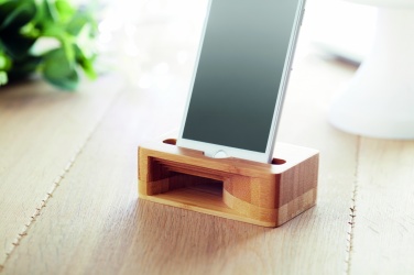 Logotrade business gifts photo of: Bamboo phone stand-amplifier CARACOL