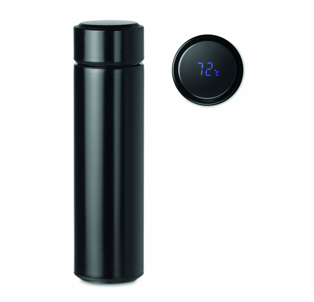 Logo trade business gift photo of: Bottle with touch thermometer