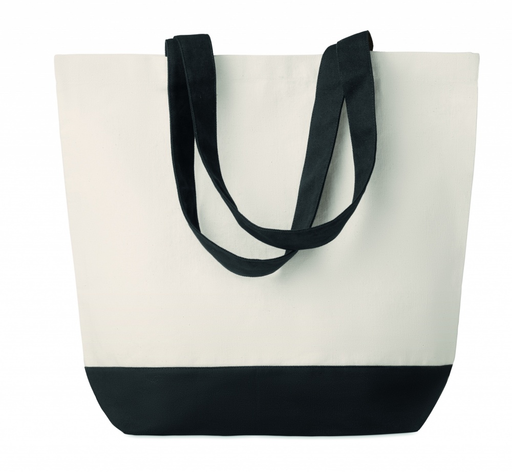 Logo trade promotional gift photo of: Canvas beach bag 280gr/m2