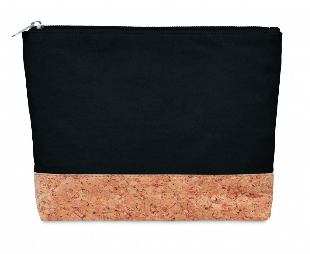 Logo trade corporate gift photo of: Cork & cotton cosmetic bag