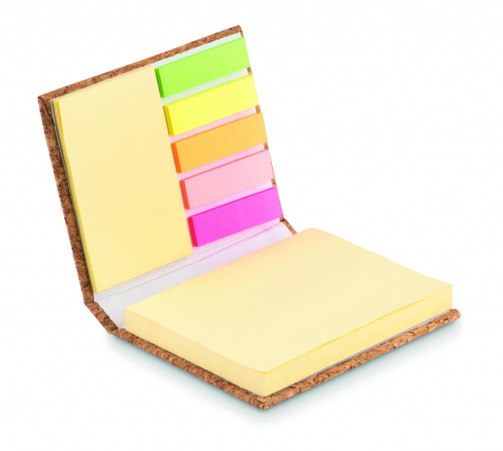 Logotrade promotional product image of: Cork sticky note memo pad