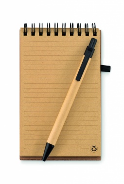 Logotrade promotional products photo of: A6 Cork notepad with pen