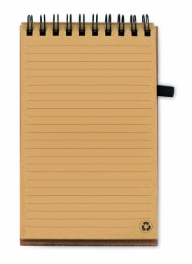 Logo trade advertising product photo of: A6 Cork notepad with pen