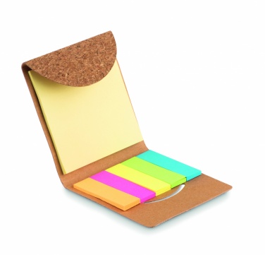 Logotrade promotional products photo of: Cork sticky note memo pad