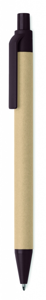 Logotrade promotional gift picture of: Push ball pen coffee husk/ABS