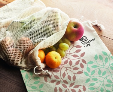 Logo trade promotional item photo of: 140gr/m²cotton food bag