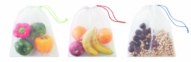 Logotrade promotional merchandise picture of: Set of 3 RPET mesh food bags