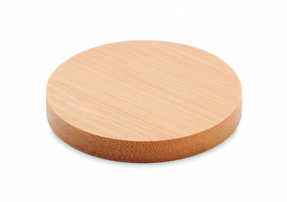 Logo trade promotional item photo of: Bamboo bottle opener/ coaster DAKAI
