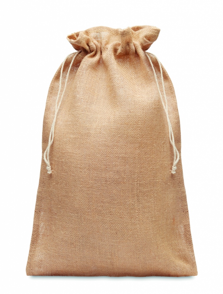Logotrade promotional products photo of: Large jute gift bag 30x47 cm