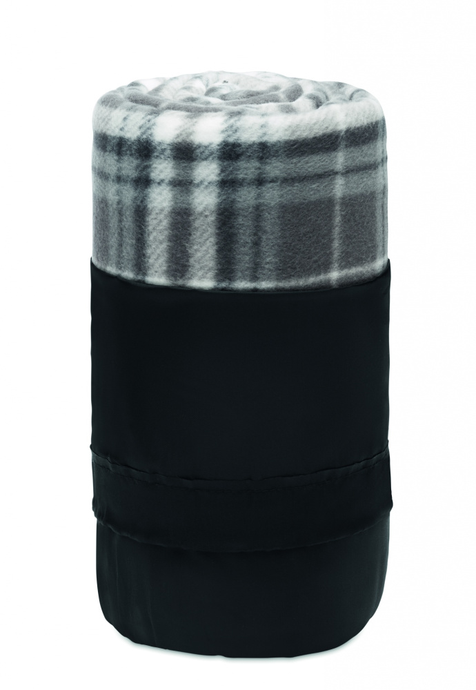 Logo trade promotional gifts picture of: RPET fleece travel blanket