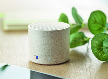 Logotrade promotional products photo of: 3W speaker in wheat straw/ABS