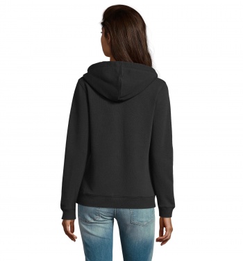 Logo trade advertising products image of: SPIKE WOMEN ZIP HOOD SWEAT