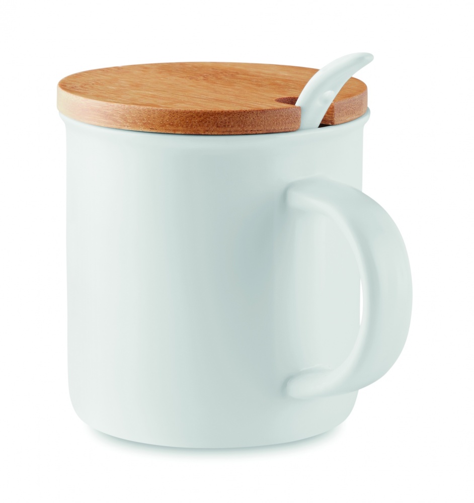 Logotrade promotional giveaways photo of: Porcelain mug with spoon