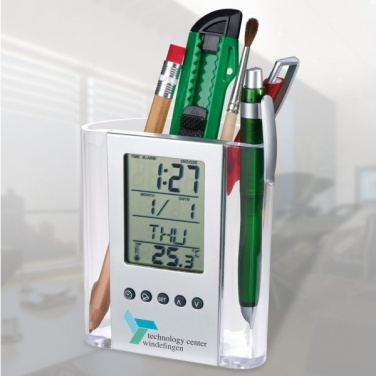 Logotrade promotional merchandise image of: Acrylic desk pen holder MADRID