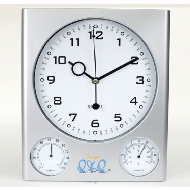 Logo trade promotional gifts image of: Plastic wall clock DEN HAAG