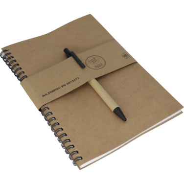Logotrade promotional gift picture of: A5 ECO Notepad KENTWOOD