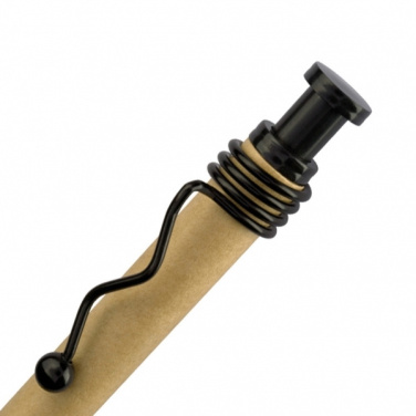 Logo trade promotional merchandise photo of: Cardboard ballpen CRAMLINGTON