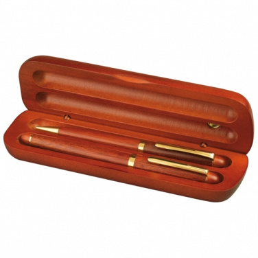 Logo trade promotional giveaways image of: Rosewood writing set OXFORD