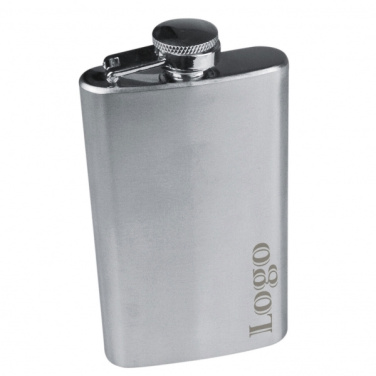 Logotrade promotional giveaway image of: Stainless steel hip flask FRESNO 104 ml