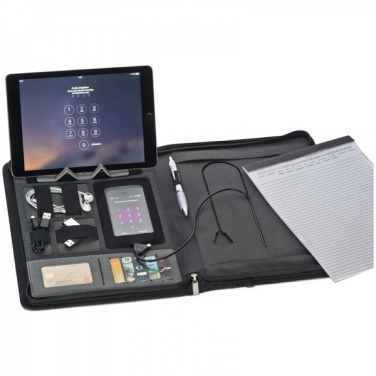 Logo trade advertising product photo of: A4 folder with power bank Elda