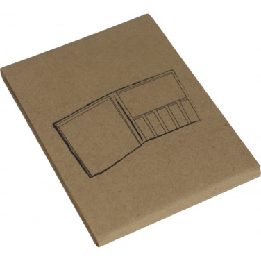 Logo trade promotional items image of: Adhesive note pad BURLINGTON