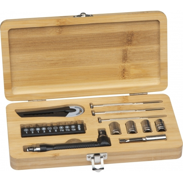 Logotrade promotional product picture of: 22-piece tool set BERINGEN