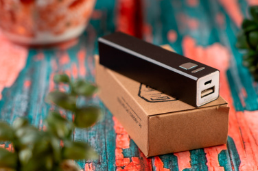 Logotrade promotional items photo of: Metal power bank PORT HOPE 2200mAh