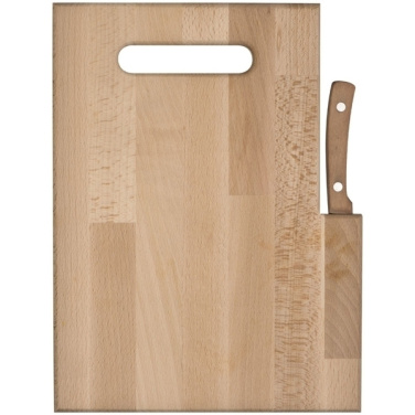 Logotrade promotional gift picture of: Wooden board with knife LIZZANO