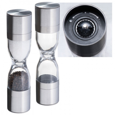 Logo trade promotional items image of: Salt and pepper mill 2-in-1 ROME