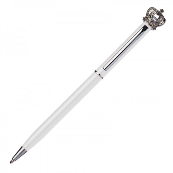 Logo trade promotional item photo of: Metal ballpen KINGS PARK