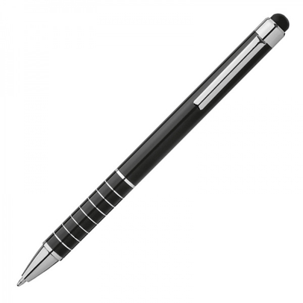 Logo trade promotional giveaway photo of: Metal ballpen with touch pen LUEBO