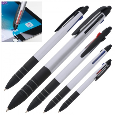 Logo trade promotional product photo of: Plastic ballpen 3in1 BOGOTA