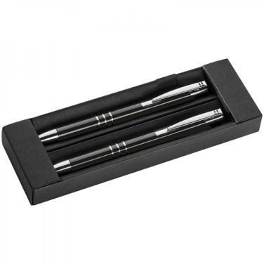 Logotrade promotional merchandise photo of: Metal writing set CLAREMONT