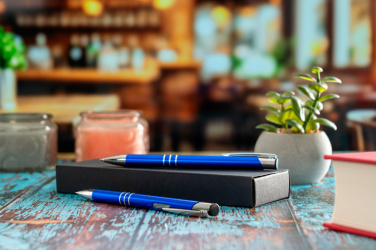 Logotrade promotional giveaways photo of: Metal writing set CLAREMONT