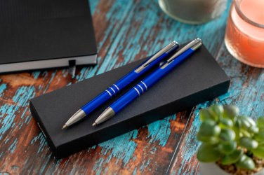 Logotrade business gift image of: Metal writing set CLAREMONT