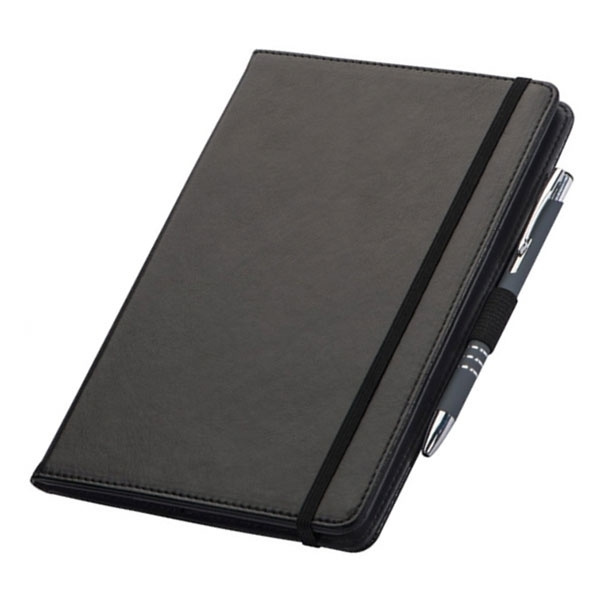 Logo trade promotional merchandise photo of: A5 Note book PERUGIA