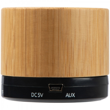 Logo trade promotional product photo of: Bamboo bluetooth speaker FLEEDWOOD