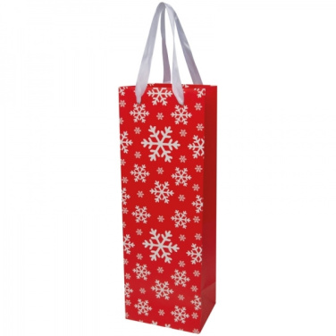 Logo trade promotional merchandise photo of: Wine bag in Christmas design LAPLAND