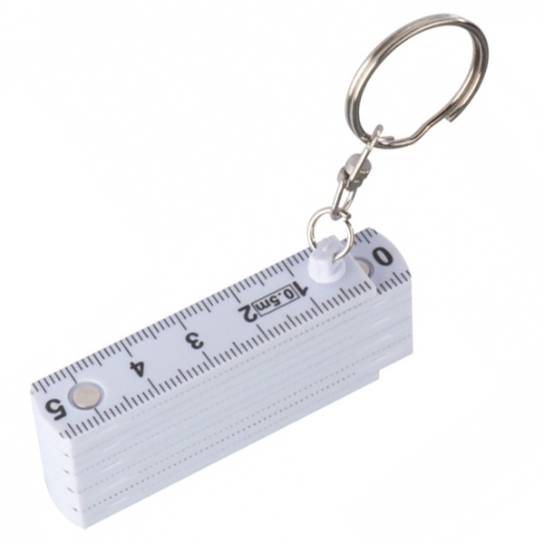 Logo trade business gift photo of: Keyring with 0,5m ruler