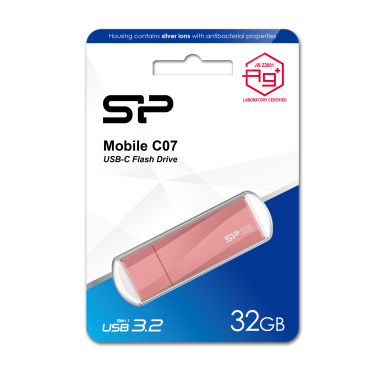 Logo trade corporate gifts image of: PENDRIVE SILICON POWER MOBILE - C07 3.2 32GB