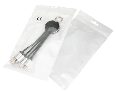 Logo trade promotional giveaway photo of: 3in1 cable with enlighted logo for engraving, RXD-368