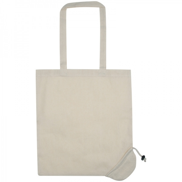 Logo trade advertising products picture of: Foldable cotton bag KLEHOLM