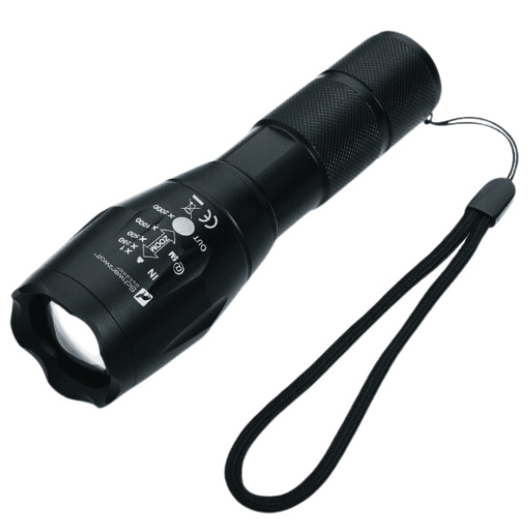Logotrade corporate gifts photo of: Flashlight ANTELAO Schwarzwolf